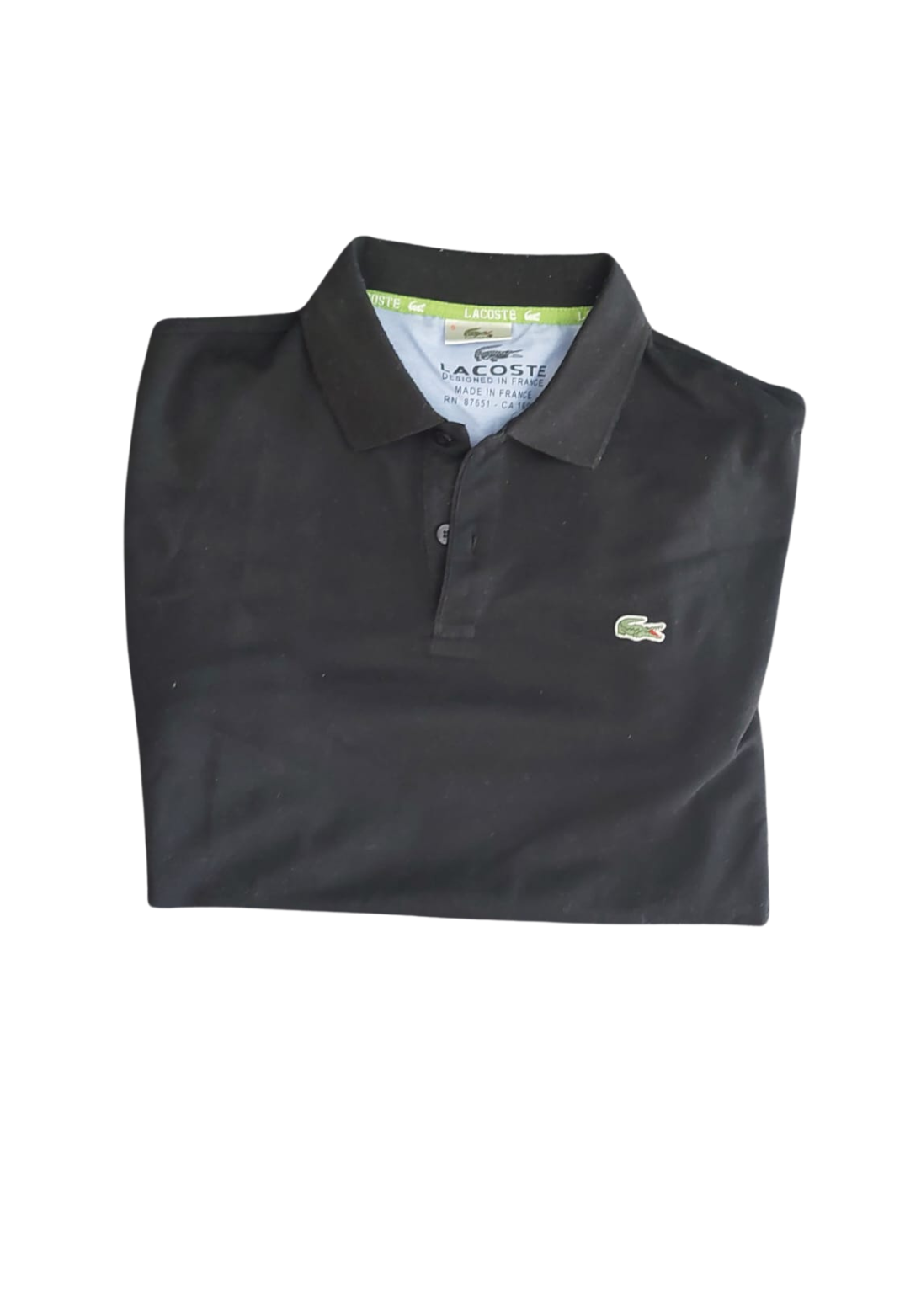Schwarzes Lacoste Polo Hemd (XL)
