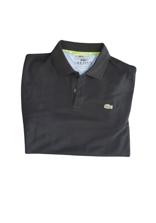 Schwarzes Lacoste Polo Hemd (XL)