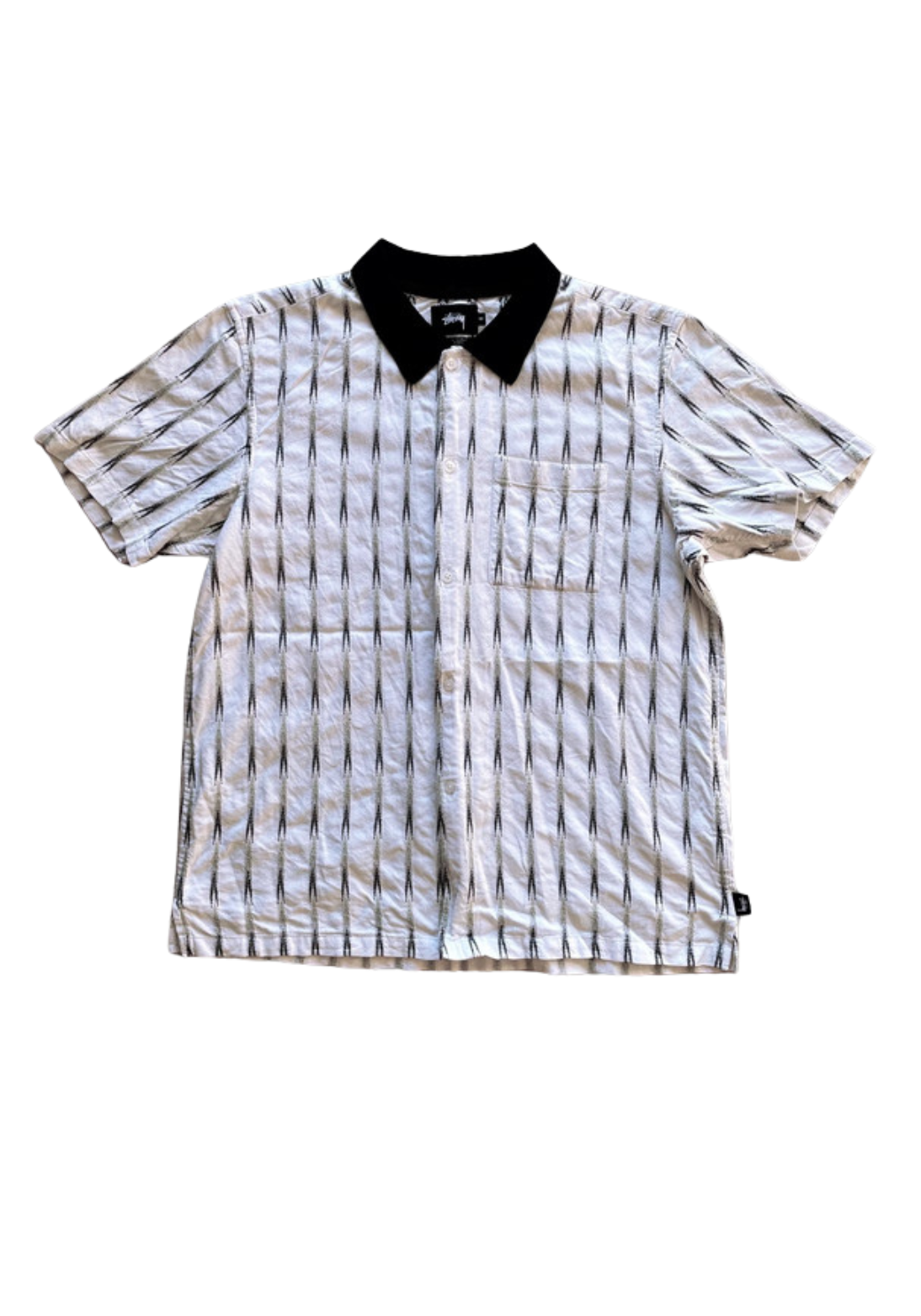 Vintage Stüssy Polo Vintage Knopf Hemd (M)